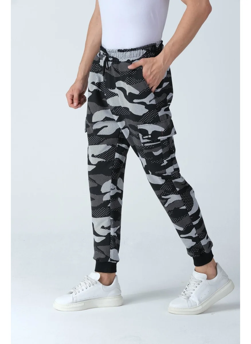 الكسندر جاردي Camouflage Patterned Pocketed Sweatpants (E21-72102)