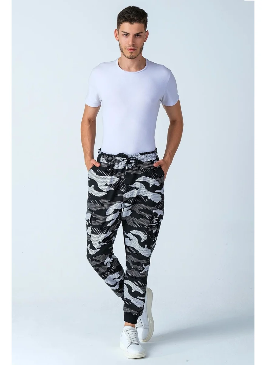 الكسندر جاردي Camouflage Patterned Pocketed Sweatpants (E21-72102)