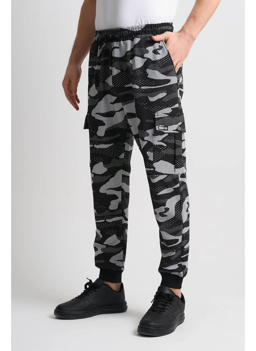 الكسندر جاردي Camouflage Patterned Pocketed Sweatpants (E21-72102)