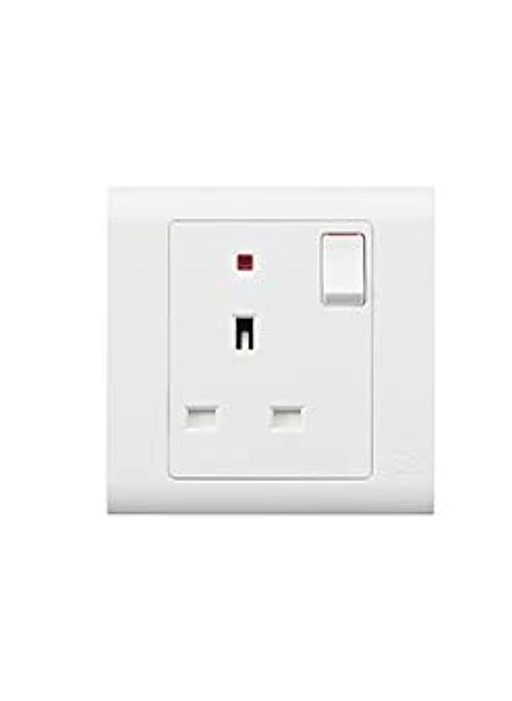 13A 1Gang Sp Switch Socket With Neon