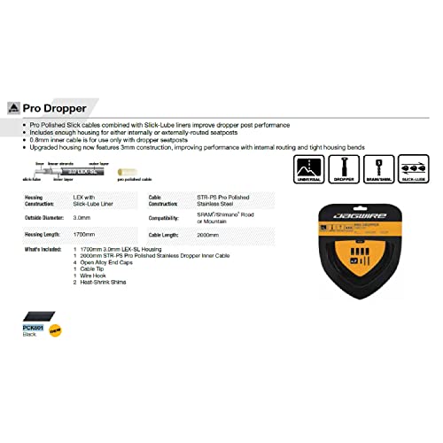 Jagwire Pro Dropper Cable Kit - Black - Image 3