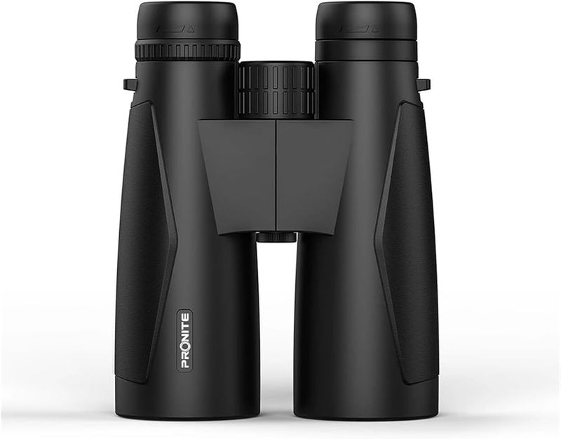 منظار أسود احترافي مقاوم للماء 12x50 مع عدسة موضوعية كبيرة عالية الدقة للتخييم في الهواء الطلق - Image 4
