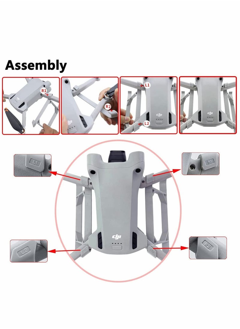 SYOSI Mini 3 Pro Landing Gear for DJI Mini 3 Pro Drone, Extended Leg Kit Protector for DJI Mini 3 Pro RC Drone Accessories  - Image 2