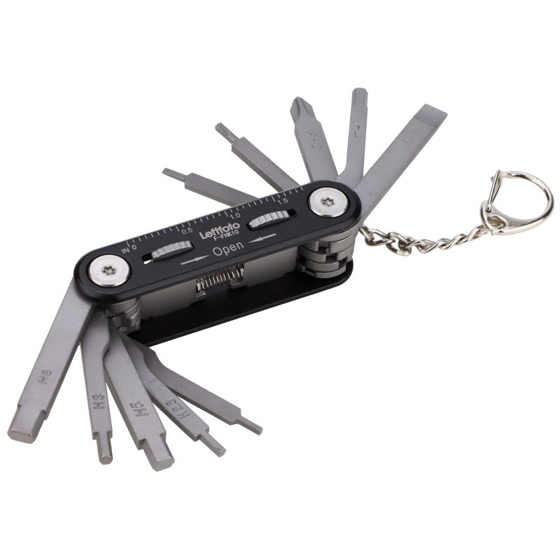 Leftfoto 10pcs Folding Hex Key Wrench With Phillips and Flathead Screwdriver Star Set, Metric Arm Portable Repair Tool - Image 3
