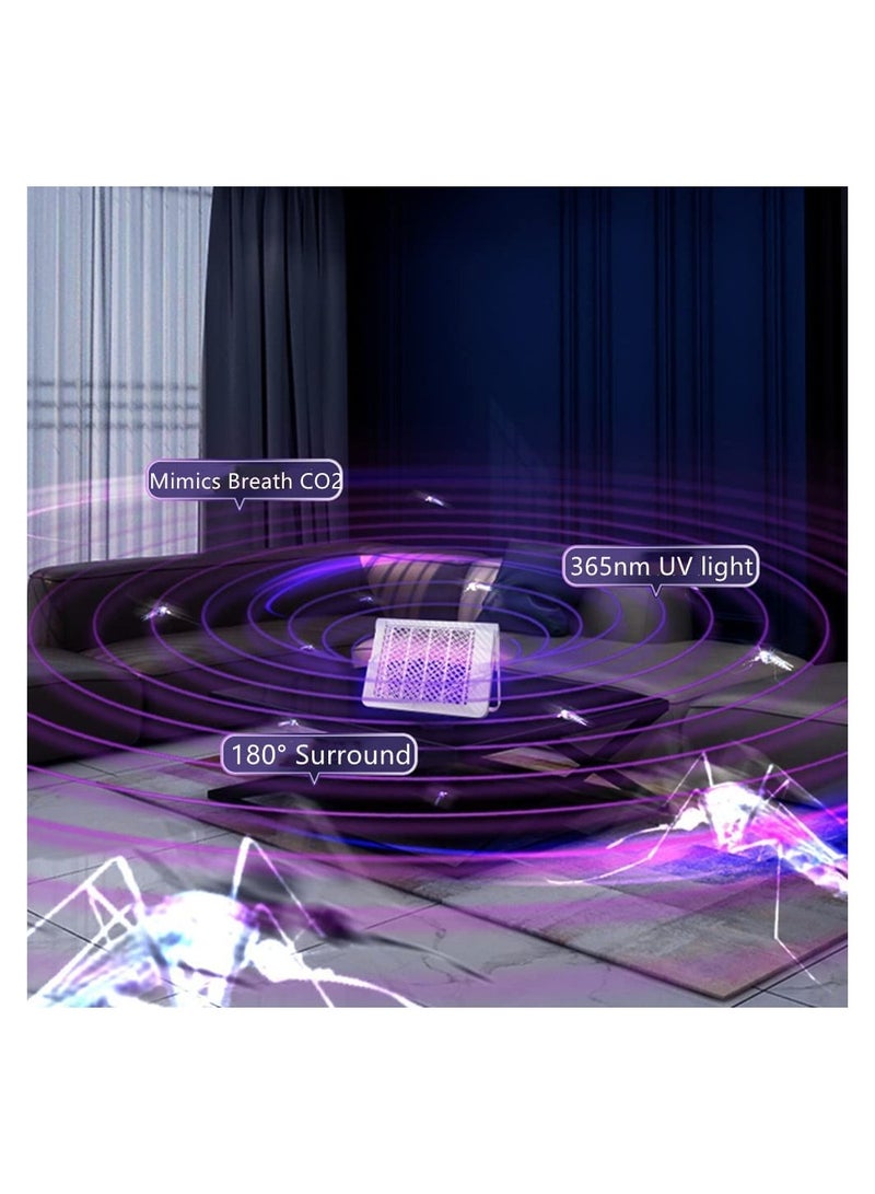 SOLARAE مصيدة حشرات كهربائية داخلية - قاتل البعوض القابل لإعادة الشحن، مصيدة الحشرات للطبخ والفناء وغرفة النوم - مصباح حشرات للمنزل والمطعم - Image 3