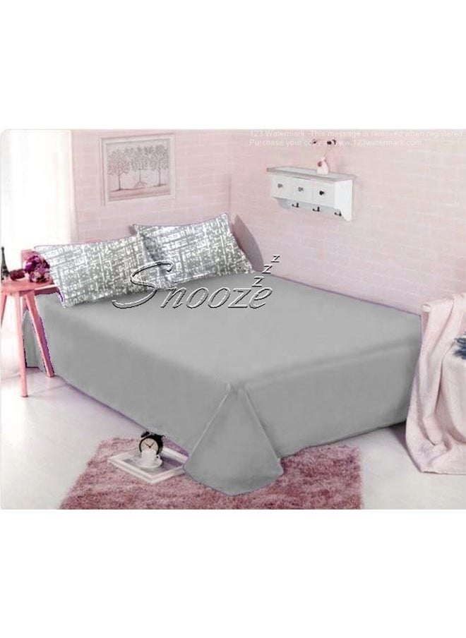 طقم ملايه عاديه طيبة، سادة& مطبوع، 4 قطع، تصميم جراي ميز، 180*230 سم - pzsku/Z2BC0A4BCBD61C6005B8DZ/45/_/1694435229/ed394a0d-50c8-4a42-939d-a782de190a7f