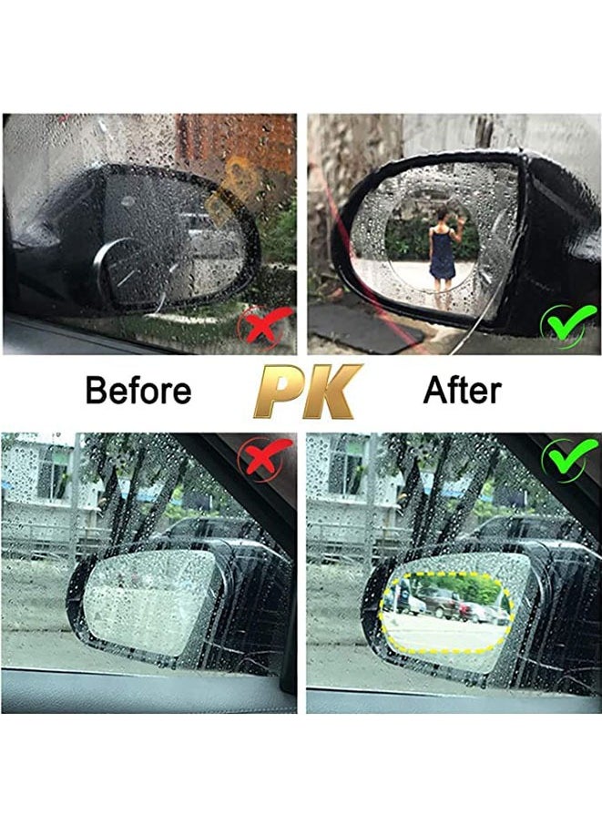 Muyixin 12Pcs Car Rearview Mirror Film Anti Fog Anti Glare Anti Scratch Anti Mis Rainproof Waterproof HD Nano Clear Protective Sticker Film for Car Mirrors, Side Windows, Safe Driving  - Image 4
