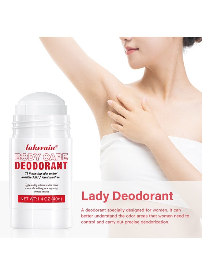 ليكرين مزيل عرق للعناية بالجسم، تحكم مستمر في الروائح، كريم صلب غير مرئي للإبطين وأجزاء أخرى من الجسم، خالي من الألمنيوم، لا يترك آثار بيضاء، تحكم في الروائح يدوم طويلاً، مزيل عرق للجسم 40 جرام #2 الفراولة - Image 4