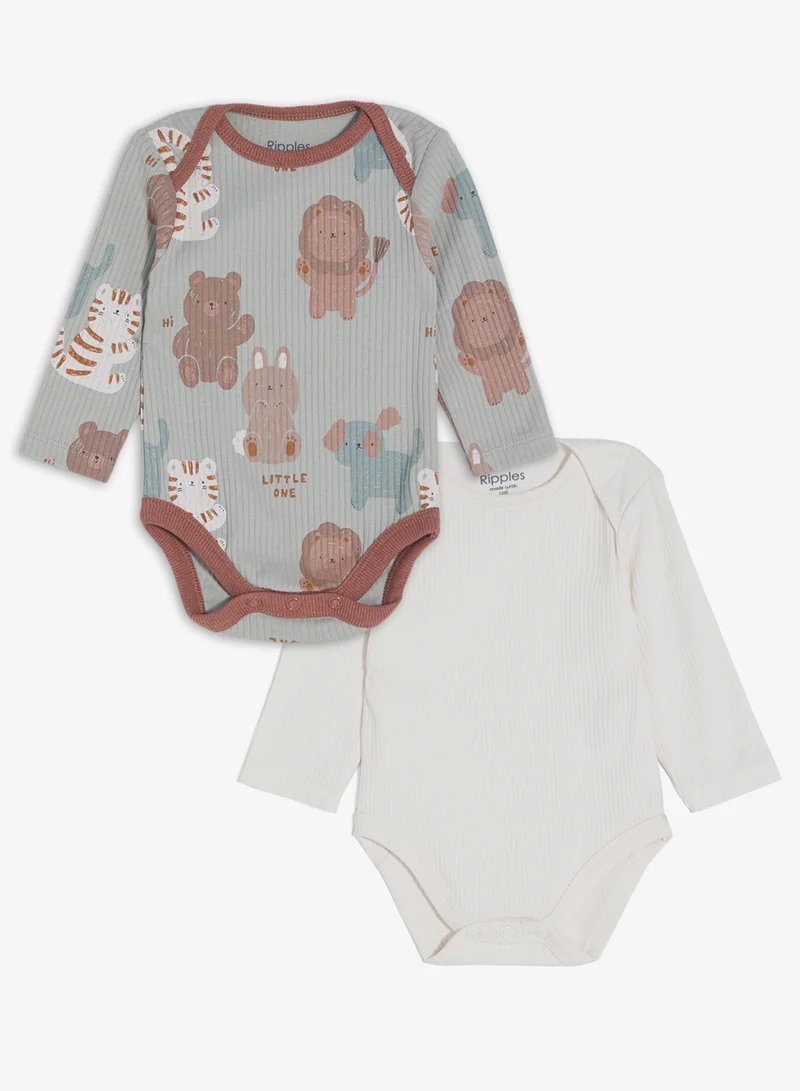 ريبلز مع نمشي طقم بودي سوت أطفال بأكمام طويلة قطعتين