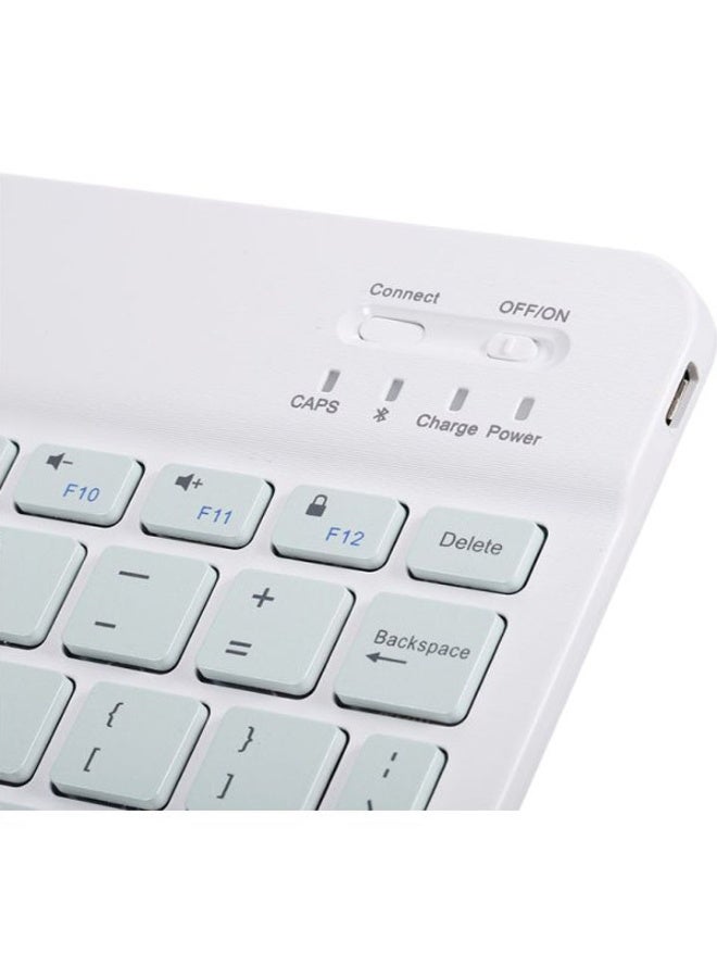 لوحة مفاتيح لاسلكية بلوتوث بيضاء - Image 4