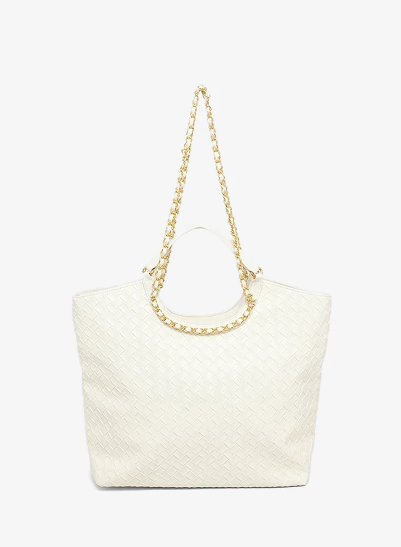 Braided Tote Bag Set