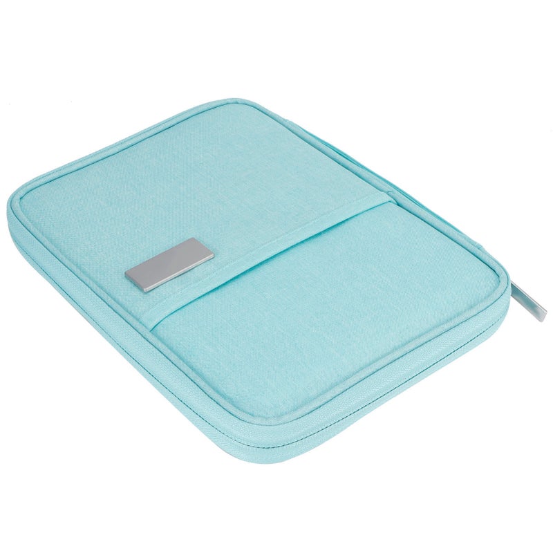حقيبة حامل جواز السفر المقاومة للماء والأتربة المحمولة لتنظيم وتخزين البطاقات - لون أزرق كبير (L) - Image 4