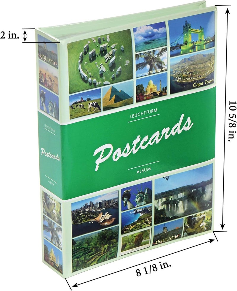Lighthouse - Display Album for 100-200 Postcards - 50 Inbound Sheets made from Acid-Free Polypropylene to hold up to 4 Postcards Each 6" x 4" Postcards (10 5/8" x 8 1/8" x 2") - Image 4