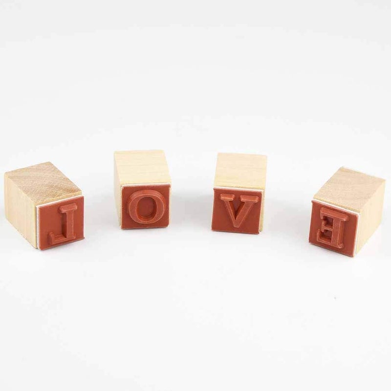 Miayon Wooden Rubber Stamps, 52Pcs Vintage Wood Letter Stamps Alphabet Stamps for Card Making DIY Craft Scrapbooking - Image 3