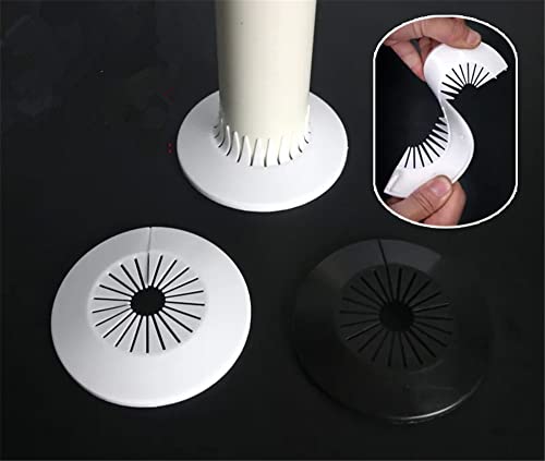 shenghang Wall Flange Easy Installation Plastic Radiator Escutcheon Water Pipe Drain Line Cover Collar Wall Pipe Cover Decoration Pipe Collars,Pipe Collar Cover (2.36-3.0inch, white) - Image 3