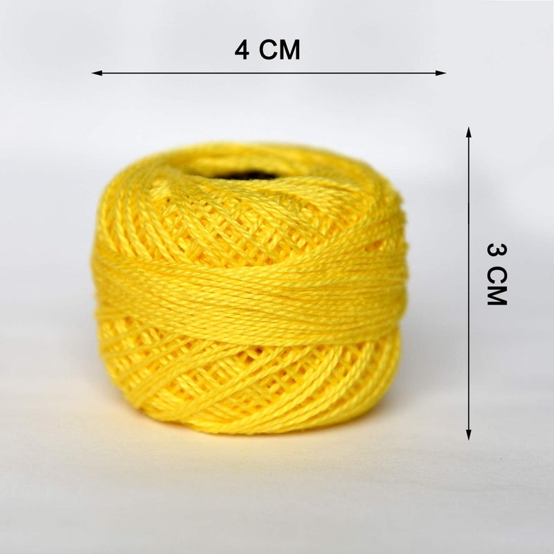 colored bird Crochet Thread 10 Balls Cardinal Size 8 for Crochet Hardanger Cross Stitch Needlepoint Hand Embroidery (Orange Series) - Image 3