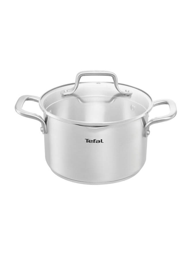 Tefal Stainless Steel Duetto - Stewpot- Glass Lid Silver - Image 1