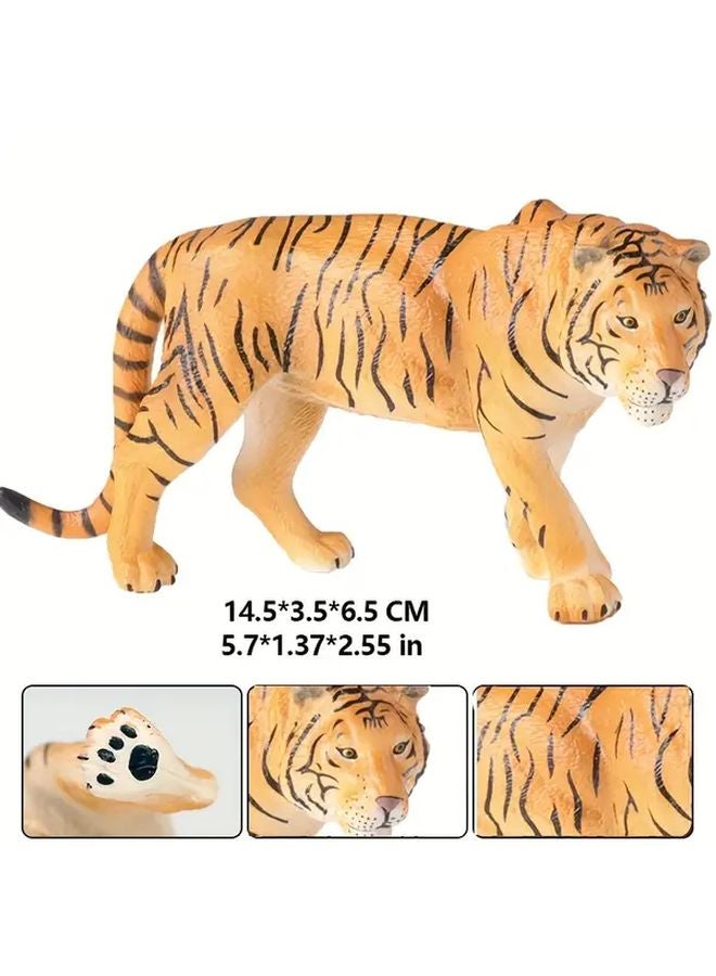 Red Male Tiger Animal Model Zoo Wild Figure Home Office Desktop Ornament Gift - Image 5
