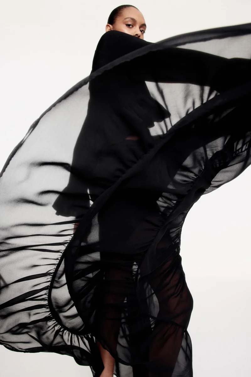 H&M Tiered maxi skirt