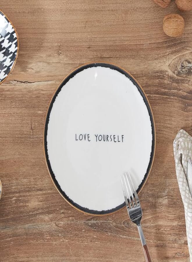 Karaca Combine Porcelain Cake Plate 19 cm