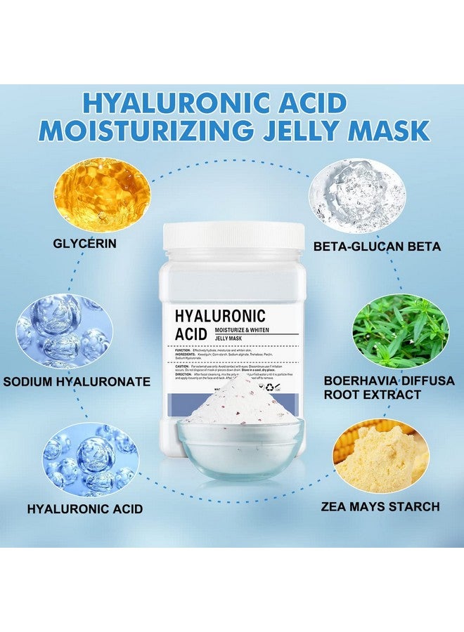 POZTL Oztl Jelly Mask Powder For Facials Hyalorunic Acid Moisturizing Jelly Face Mask Professional Peel Off Hydro Face Mask Powder For Fight Fine Lines - Image 4