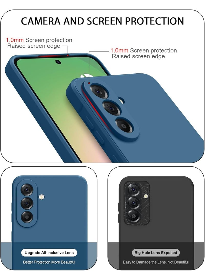 MUDISO Samsung Galaxy A55 5G Case Cover Soft Silicone Drop Protection Shockproof Slim Case Anti-Scratch Microfiber Lining Cover for Galaxy A55 5G - Image 4