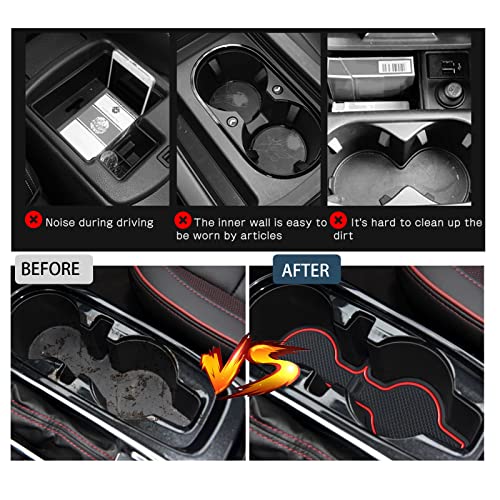 RUIYA حصائر فتحات الأبواب لسيارة تريل بليزر 2021-2026، لملحقات شيفروليه تريل بليزر، حصائر بطانة وحدة التحكم المركزية متوافقة مع شيفروليه تريل بليزر RS/LS/LT/Activ (19 قطعة/مجموعة) - Image 4