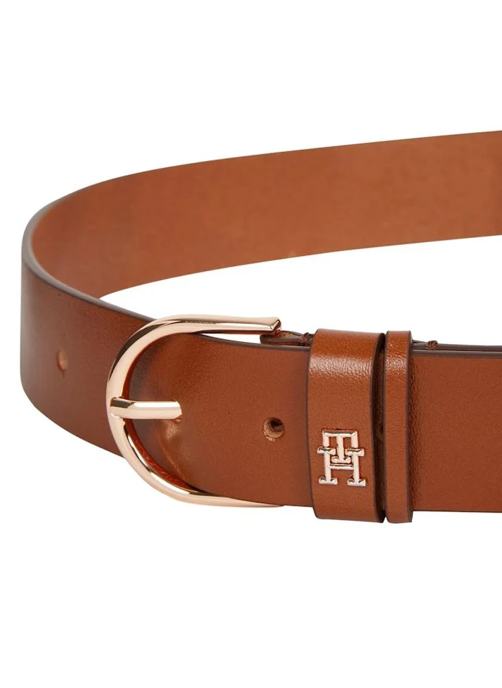 تومي هيلفيغر Logo Detail Allocated Buckle Hole Belt