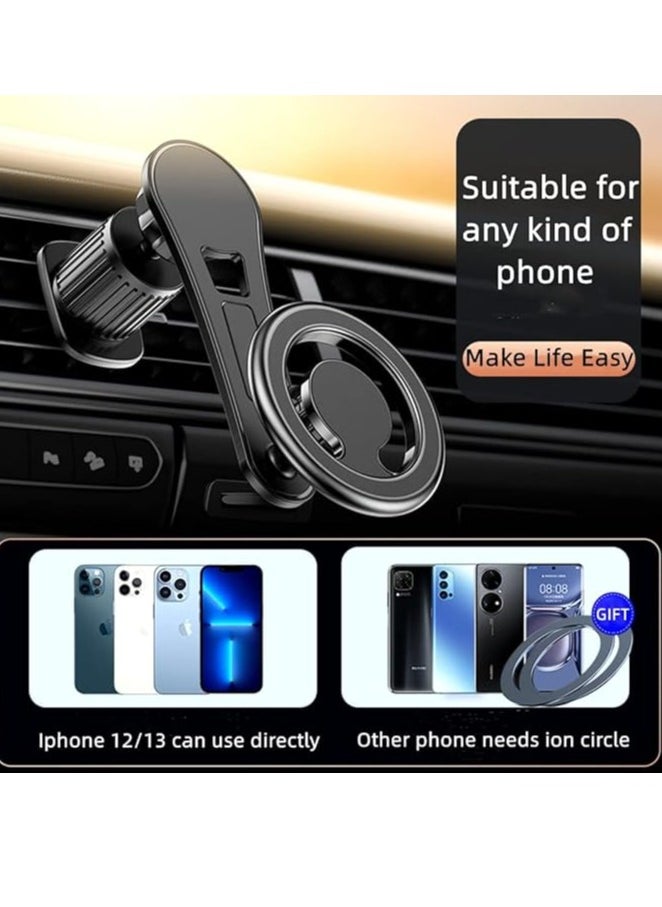 YoYoTech 360° Rotation Magnetic Phone Holder Mount for Car Air Vent Magnetic Car Holder Fit for iPhone 15,14,13,12 Pro Plus Max Mini,Samsung S23 Ultra,S22 Ultra,S21 Ultra-Black  - Image 3