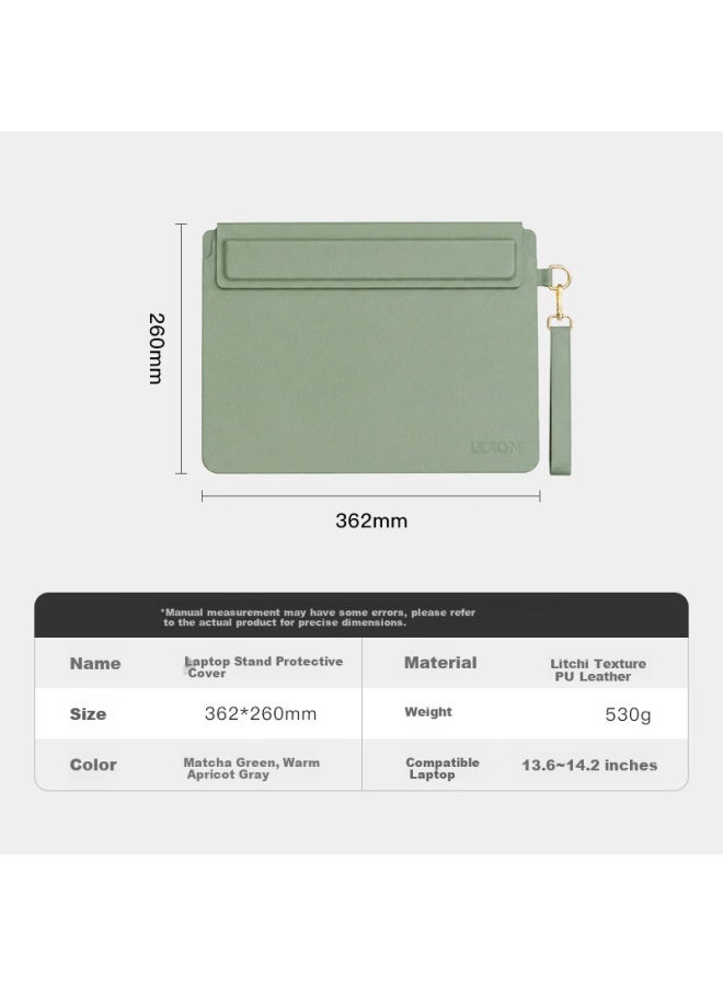Lexon Slim Laptop Sleeve 13-14 Inch Notebook Case For Apple Protective Sleeve With Stand - Image 4