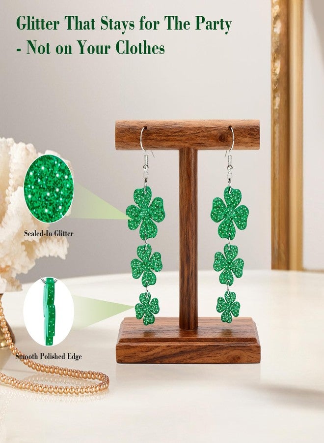 KUCHEY St Patricks Day Accessories Earrings for Women: Green Shamrock Dangle Earrings, Good Luck Shirt, Irish Party Favor Gift - Image 4
