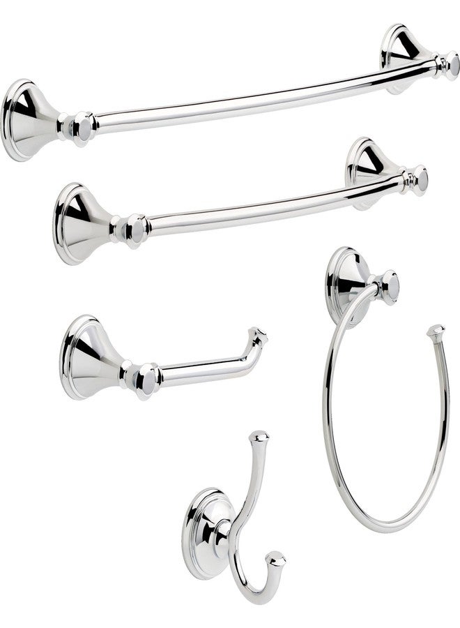 Delta 79735 Cassidy Double Towel Hook Bath Hardware Accessory in Polished Chrome - Image 2