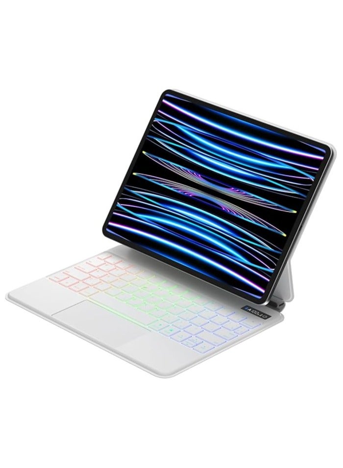 General Magic Smart Bluetooth Keyboard Case Compatible with iPad Pro 13 Inch 2024 (M4, 7th Gen) - with Trackpad RGB Backlit Keyboard for iPad Pro 13 Inch  - Image 1