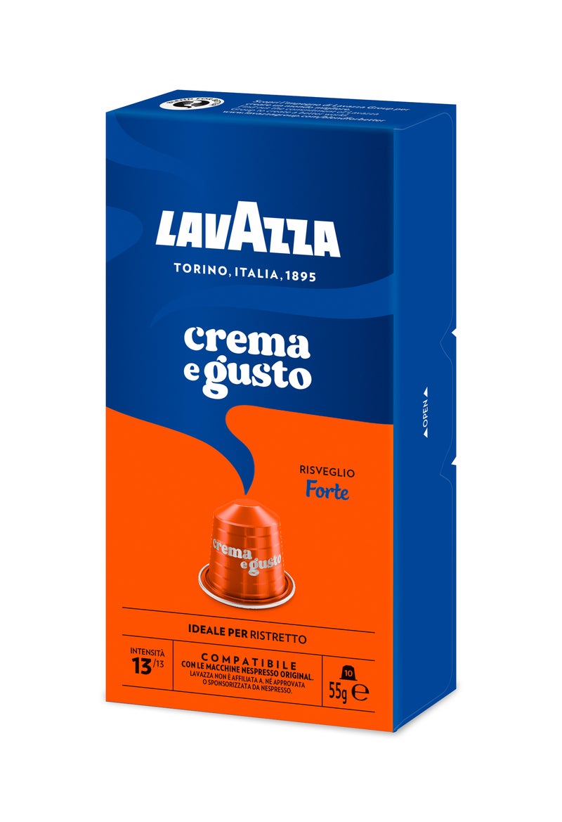 Lavazza Crema E Gusto Forte Coffee Capsules 10 Capsules (55g) - Image 2