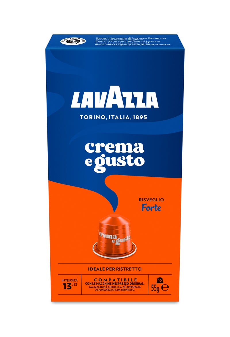Lavazza Crema E Gusto Forte Coffee Capsules 10 Capsules (55g) - Image 1