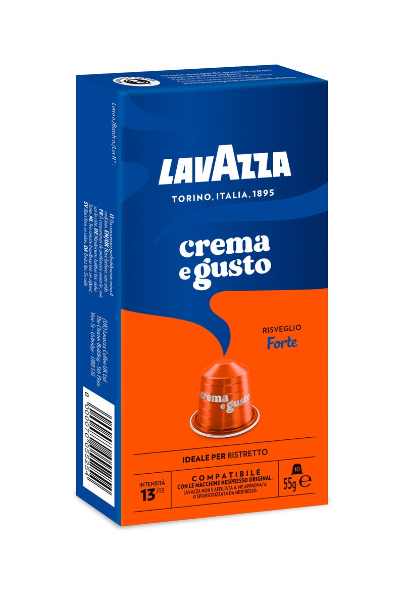 Lavazza Crema E Gusto Forte Coffee Capsules 10 Capsules (55g) - Image 3