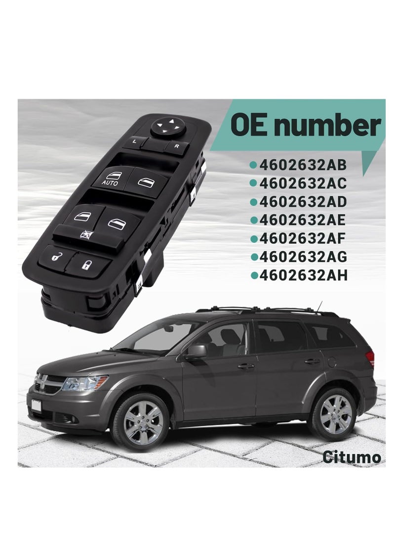 Generic Power Window Switch Compatible with Dodge Journey 2009-2010 Nitro 2007-2012 Jeep Liberty 2008-2013 Parts No 4602632AB 4602632AC 4602632AD 4602632AE 4602632AF 4602632AG 4602632AH  - Image 4