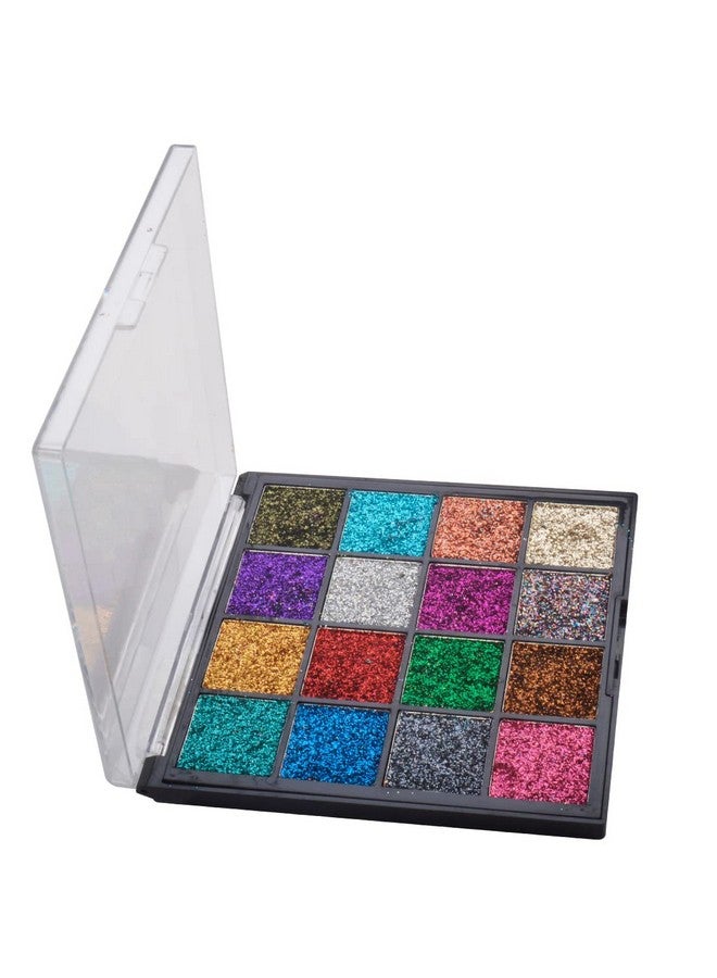 adbeni 16 Color Eyeshadow 18G | Professional Makeup Palatte, Naughty Glow Twinkle Eye | Long Lasting And Easily Blendable | Shimmery Finish & Trendy Colors 01 - Image 3