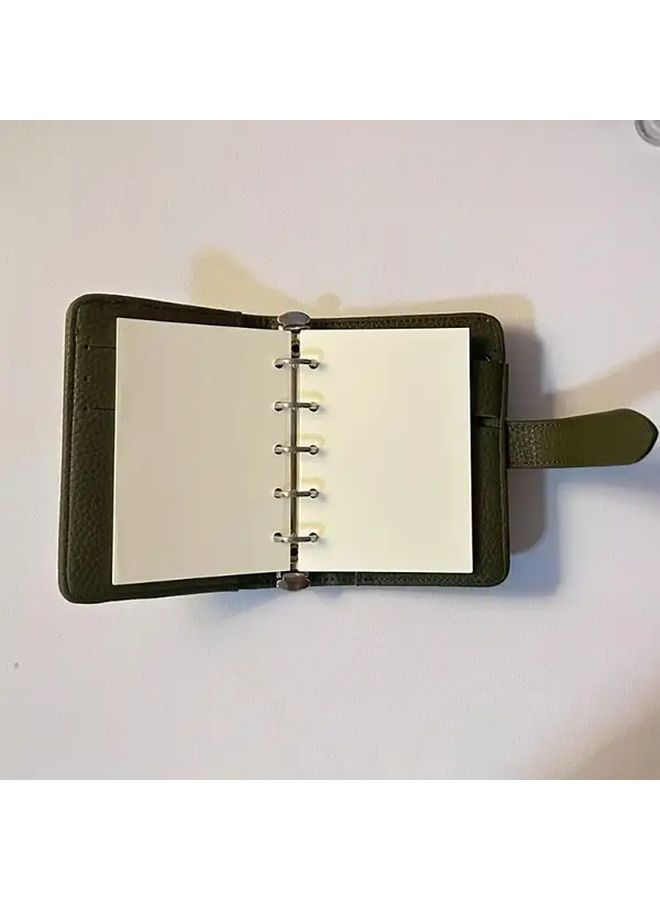 Shell Olive Green M5 Spiral Notebook 40 Sheets Blank Pages Portable Pocket Notepad - Image 5