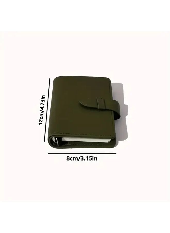Shell Olive Green M5 Spiral Notebook 40 Sheets Blank Pages Portable Pocket Notepad - Image 2