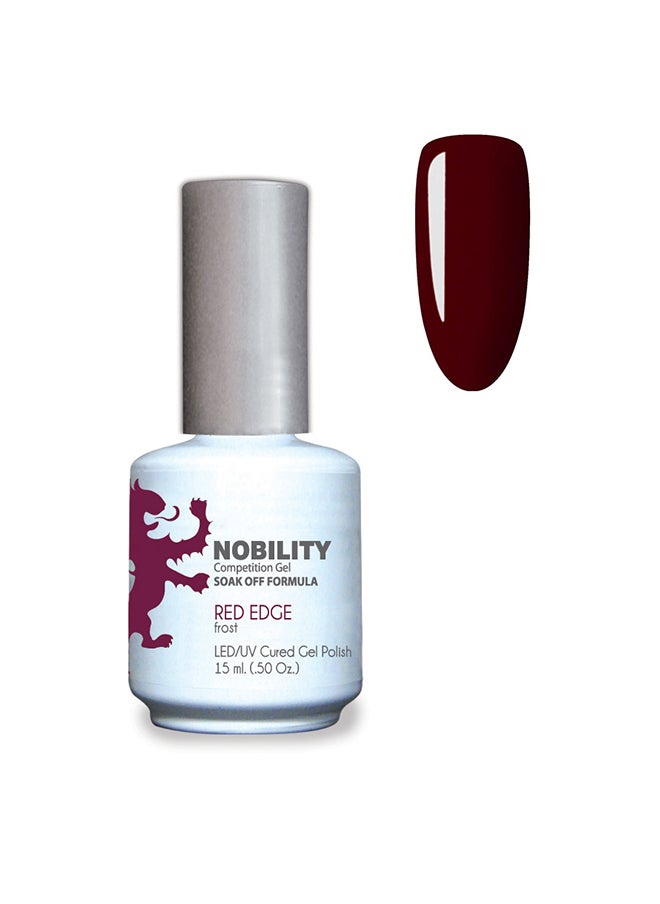Lechat Gel Nail Polish 15 ml, Long Lasting, Chip Resistant, Requires Drying Under UV Led Lamp Red Edge Nbgp14 