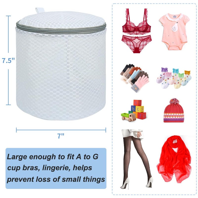 Vivifying Bra Bags for Laundry, 2 Pack Honeycomb Mesh Bra Washing Bags for Laundry, Washing Machine, Lingerie, Delicates, Sock and Baby Clothes - Image 2