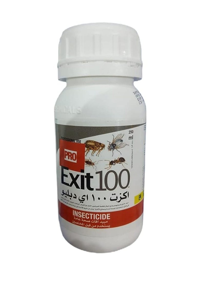 برو مبيد حشرات اكزت 100 اي دبيلو للتحكم بالصراصير وحشرات السرير والبراغيث والبعوض والنمل والذباب 250 مل  - Image 1