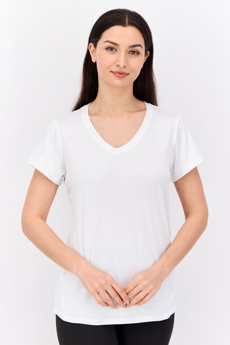 HEAD Women Sportswear Fit Short Sleeves Training Top, White - Image 1