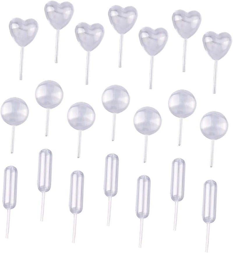 150pcs Plastic Round Heart Shaped Dropper Pipettes for Jam Syrups and Honey - Image 1