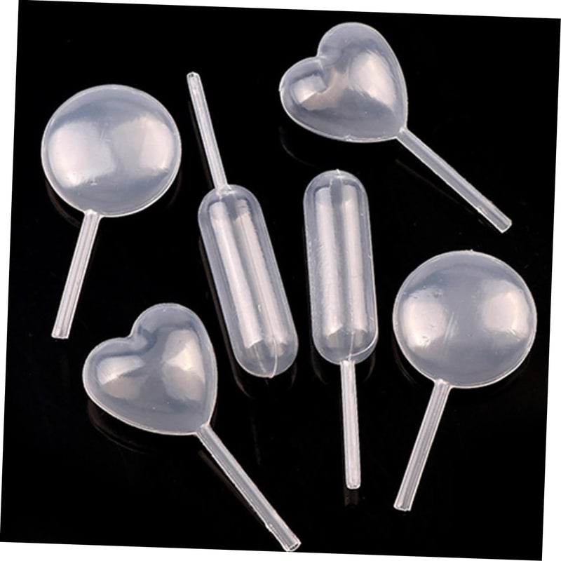 150pcs Plastic Round Heart Shaped Dropper Pipettes for Jam Syrups and Honey - Image 3