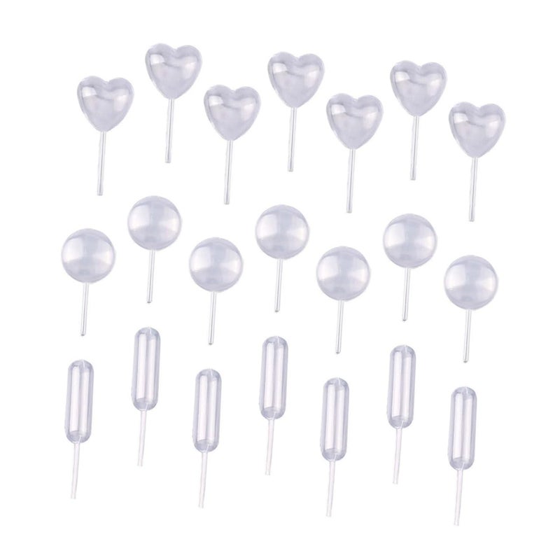 150pcs Plastic Round Heart Shaped Dropper Pipettes for Jam Syrups and Honey - Image 2