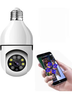 Light Bulb Security Camera Wireless Outdoor Indoor 5G WiFi Cameras for Home Security 360 degree action camera Motion Detection and Alarm Two-Way Talk