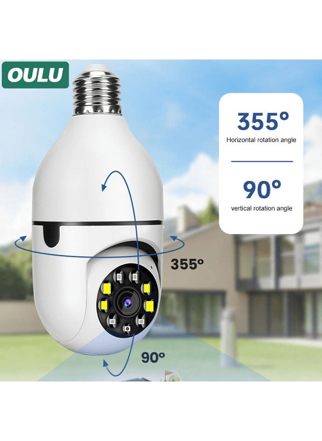Generic - Light Bulb Security Camera Wireless Outdoor Indoor 5G WiFi Cameras for Home Security 360 degree action camera Motion Detection and Alarm Two-Way Talk - Image 1