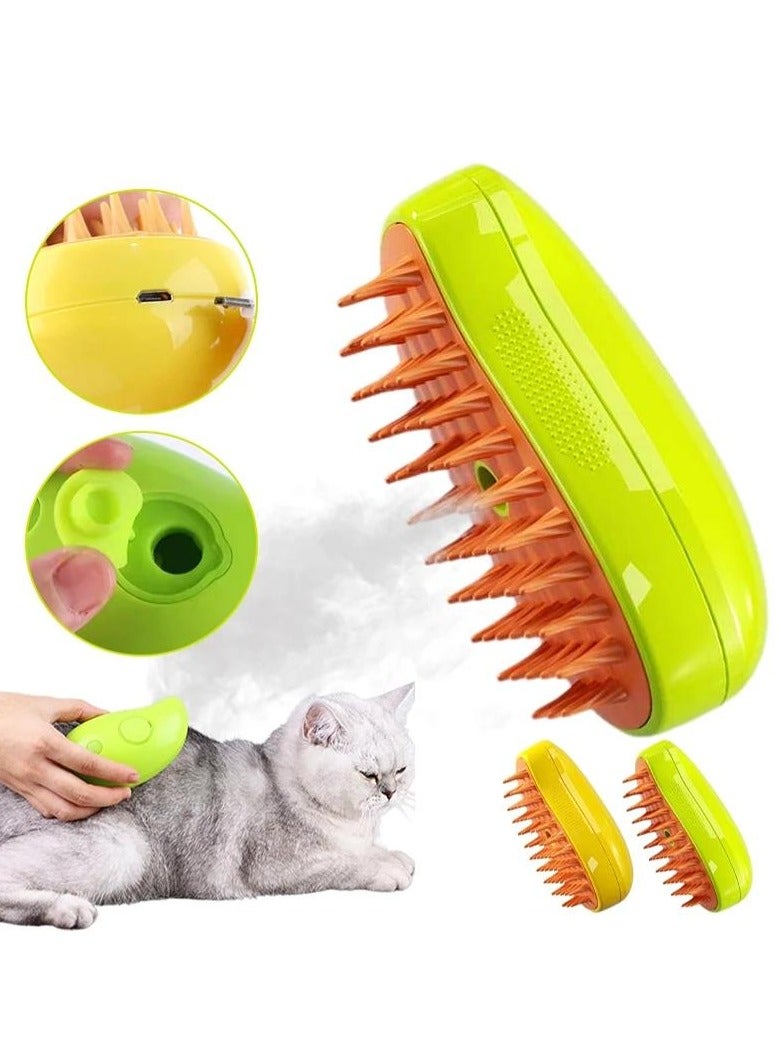 Steamy Cat Brush - 3 In1 Cat Steamy Brush, Self Cleaning Steam Cat Brush, Cat Steamer Brush for Massage - Image 2